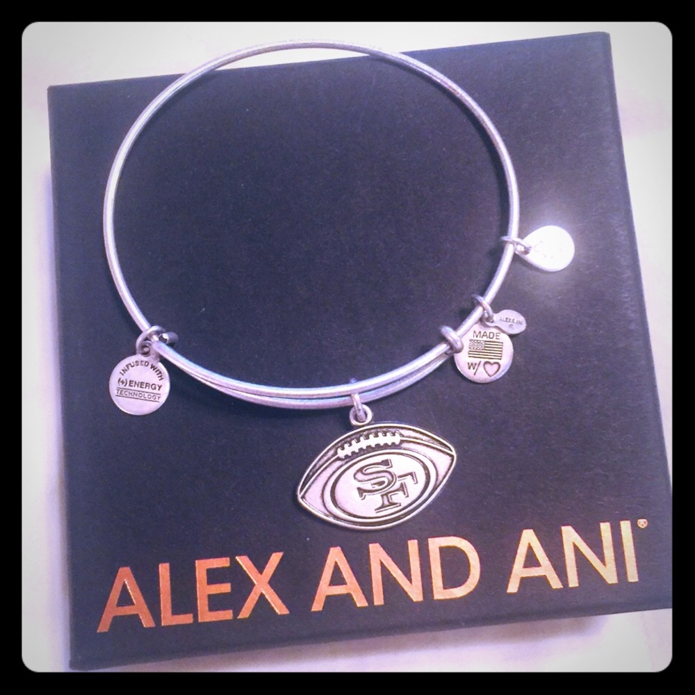 Alex and Ani 49ers bracelet NEW in box